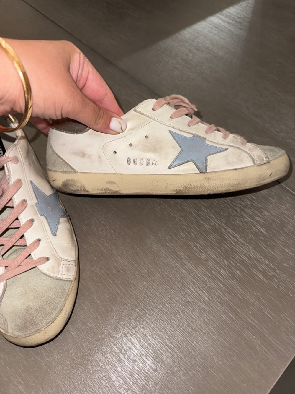 Golden Goose White Leather Sneakers barely worn - Picture 2 of 7